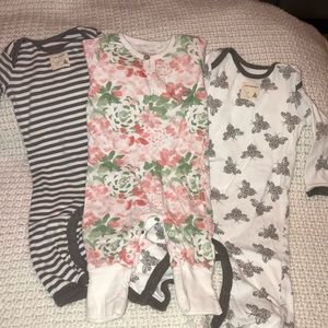 3 Burt’s bees one piece suits